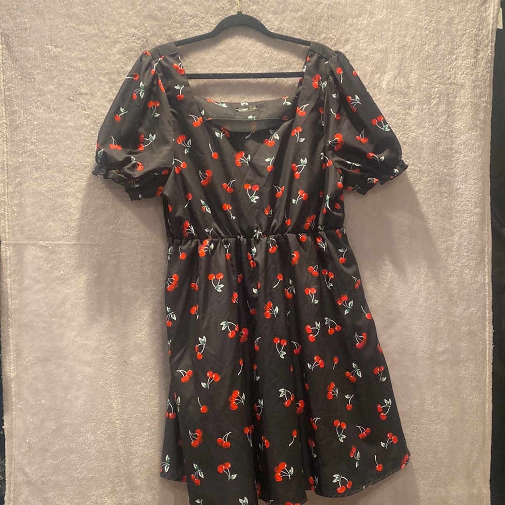 Plus Size Cherry Dress